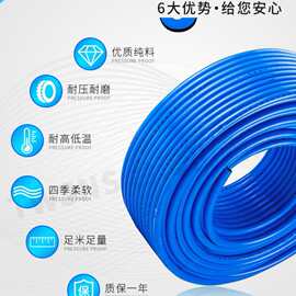 山耐斯高压气管PU气管软管PVC夹纱氮汽管气动工具风炮气管空压机