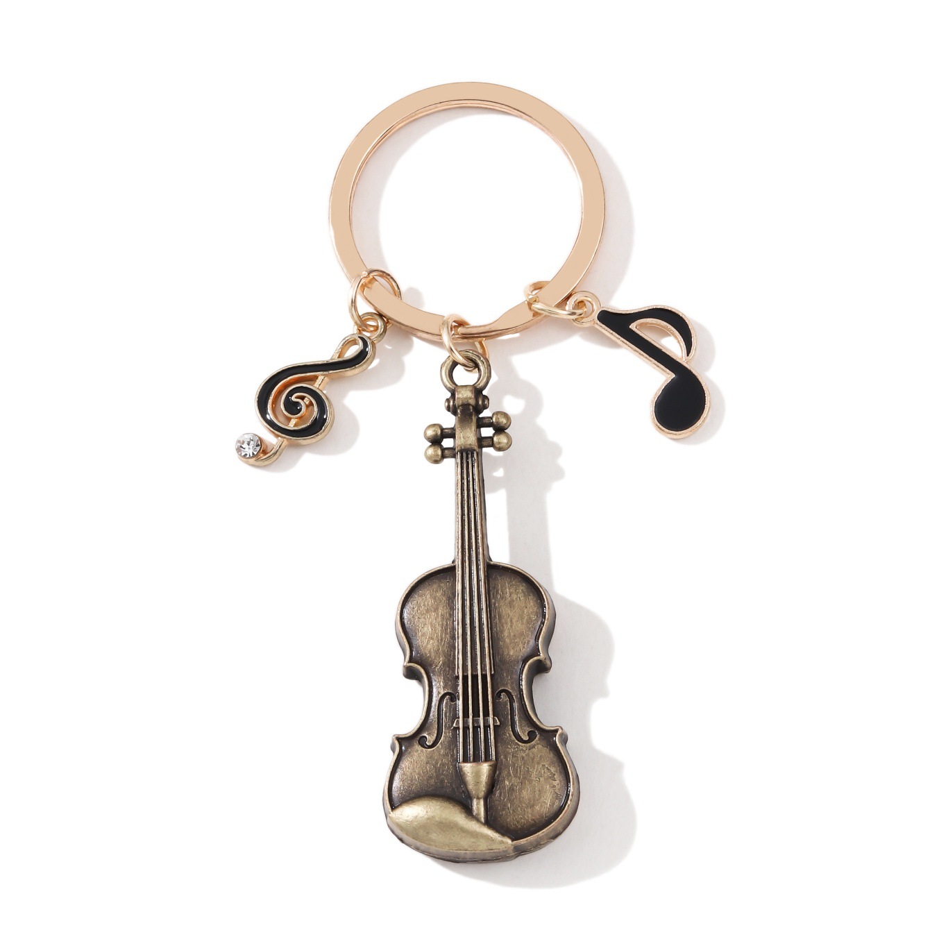 Llavero colgante de instrumento musical con diseño de teclado de violín estilo Chanel, superventas transfronterizo, venta directa de fábrica de Amazon image 22