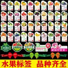 水果标签不干胶贴纸 草莓西梅通用可客制化高档鲜果商标