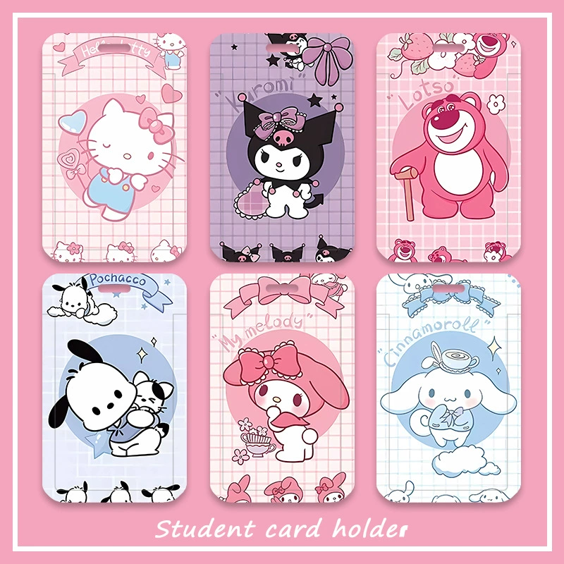 Strawberry, cartoon travel card case, badge for students for kindergarten, cute set