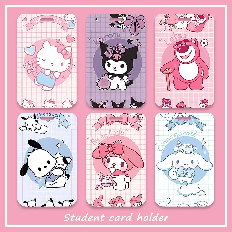 Strawberry, cartoon travel card case, badge for students for kindergarten, cute set