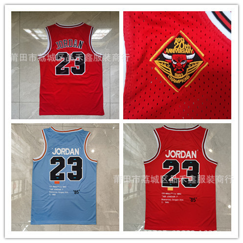 Wholesale Export Supply Jersey Bulls 23 # Jordan Jersey 85Th Anniversary Edition Red Basketball Uniform