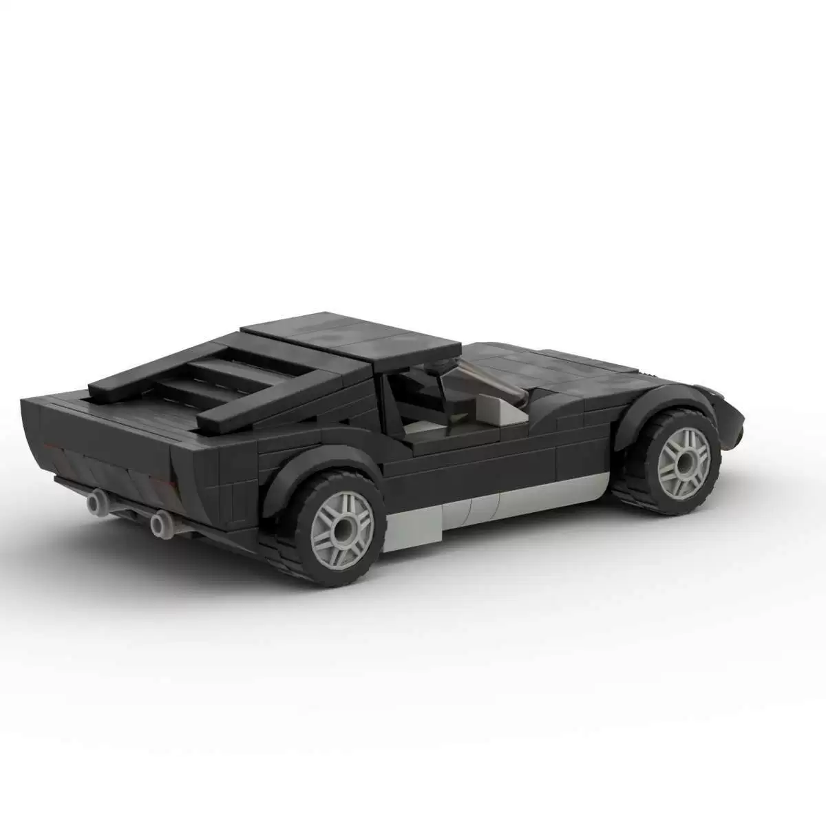 Lego, constructor, retro creative racing car, toy, set, DIY, small particles, training
