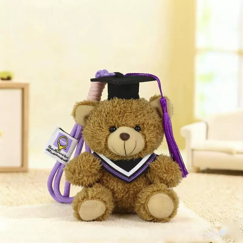 Temporada de graduación osos de peluche muñecas uniformes colgantes regalo de estudiantes Teddy Bear adorable recuerdos de graduación