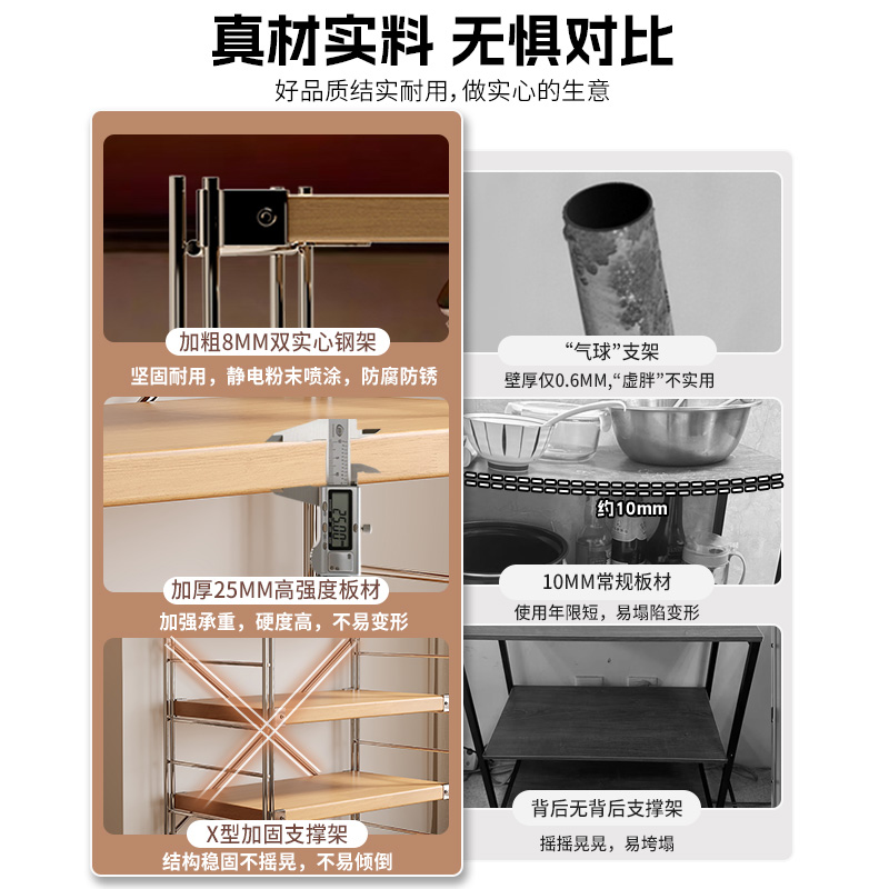 Estante de almacenamiento de cocina Lingzhi multicapa de estante de almacenamiento de horno de microondas japonés estante de almacenamiento de horno multifuncional