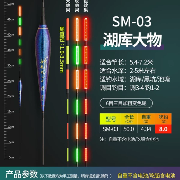 [SM-03 湖库大物 铅-8.0克（6目3目加粗）]