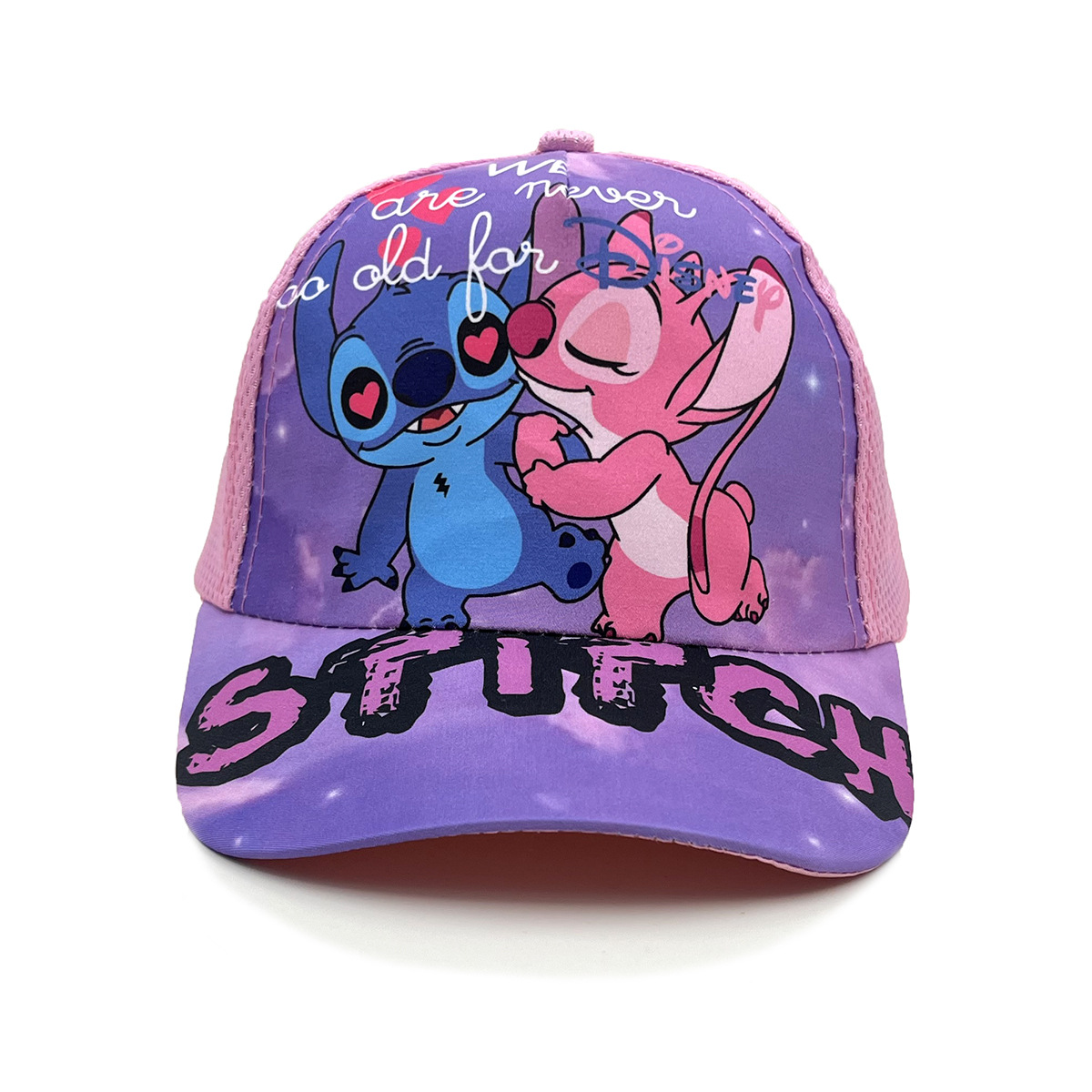 스타일 8 핑크 메쉬 모자