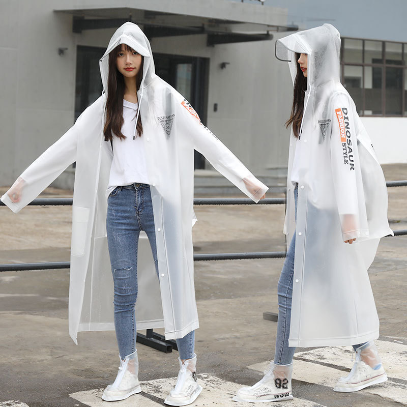 Raincoat long full body rainproof electric car single female male fashion student battery car bicycle adult poncho