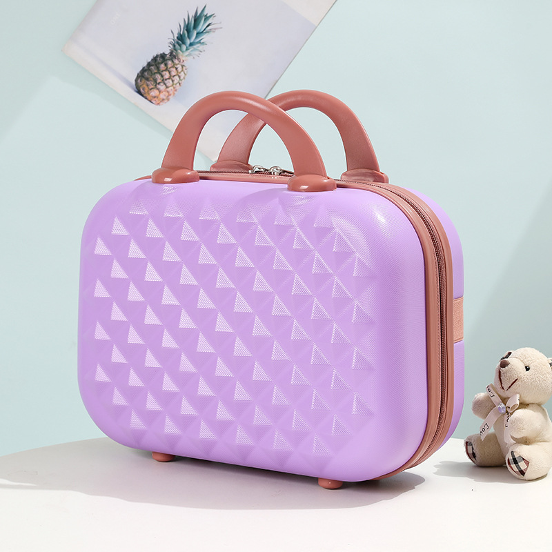 14 pulgadas mini Corea del Sur cremallera retro portátil caso cosmético niño y madre equipaje regalo caso bolsa de cosméticos bolsa al por mayor