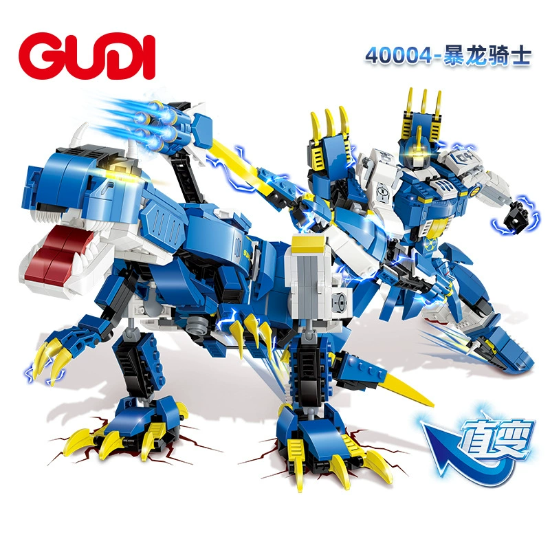 古迪 Dinosaur, robot, constructor, toy, small parts