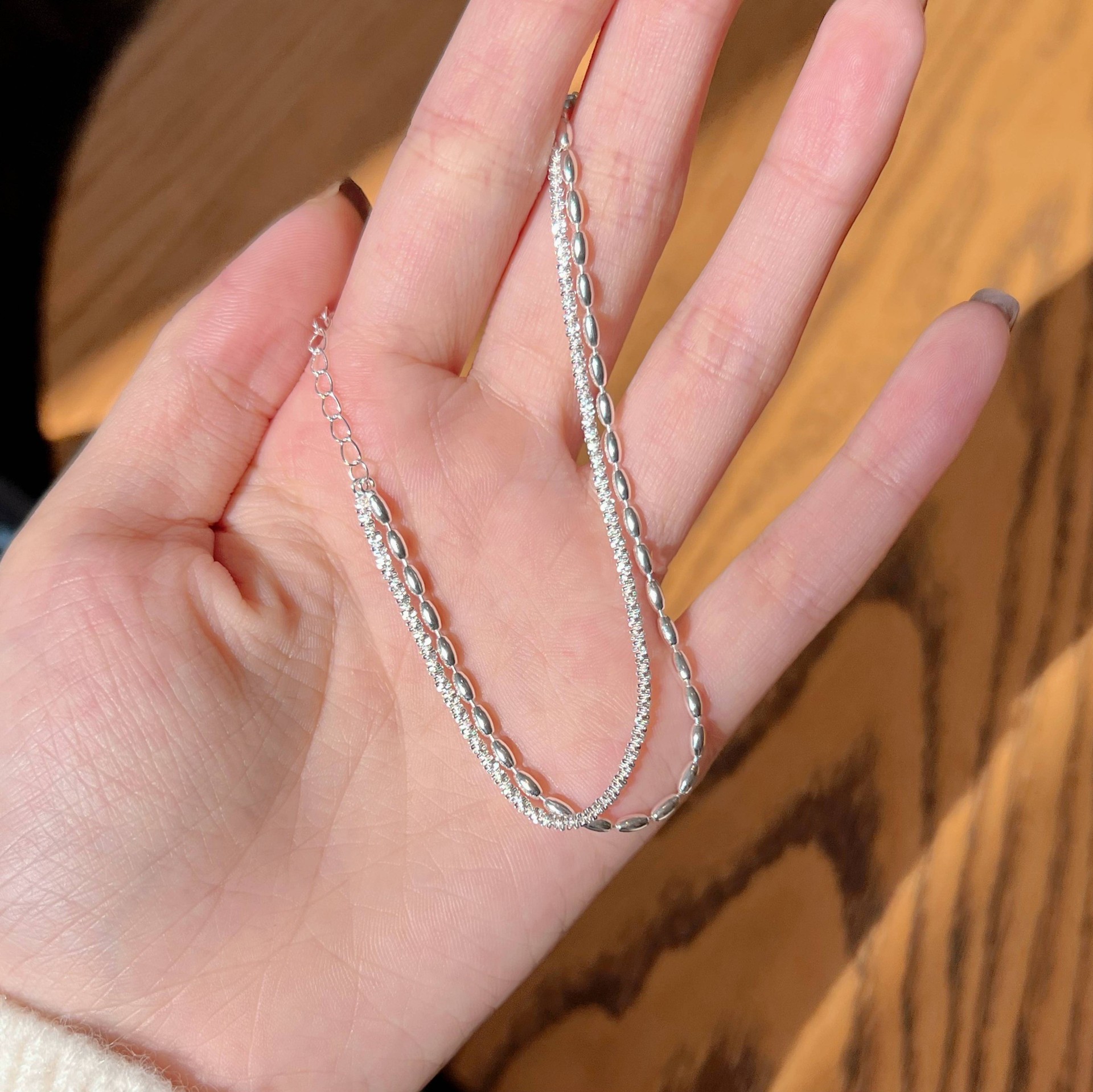 Bracelets Classification 1 Piece Quantity 925 Sterling Silver Bracelets Simple Style
