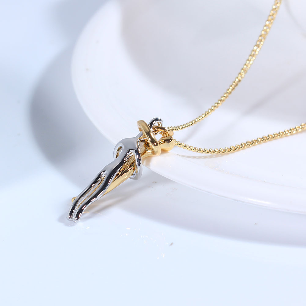 Plating Design Casual, Streetwear Style Casual Streetwear Geometric Copper Pendant Necklace In Bulk