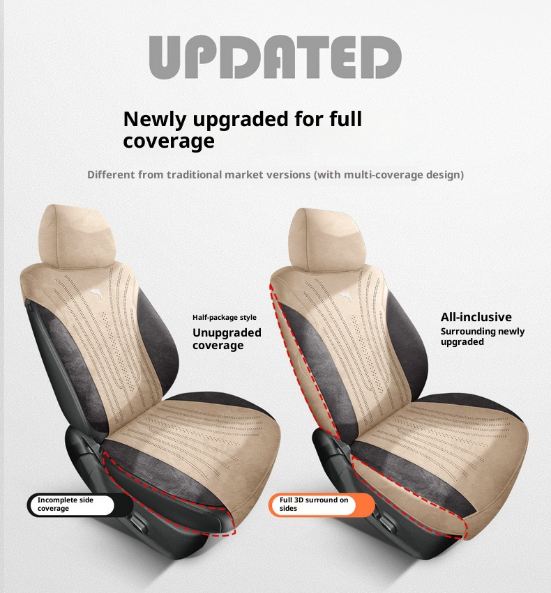 New Dolphin Smart Driving Edition Rams Saddle Car Seat Cushion Overseas Right-Hand Drive Seat Cover Cross-Border Full-Coverage Car Seat Cushion