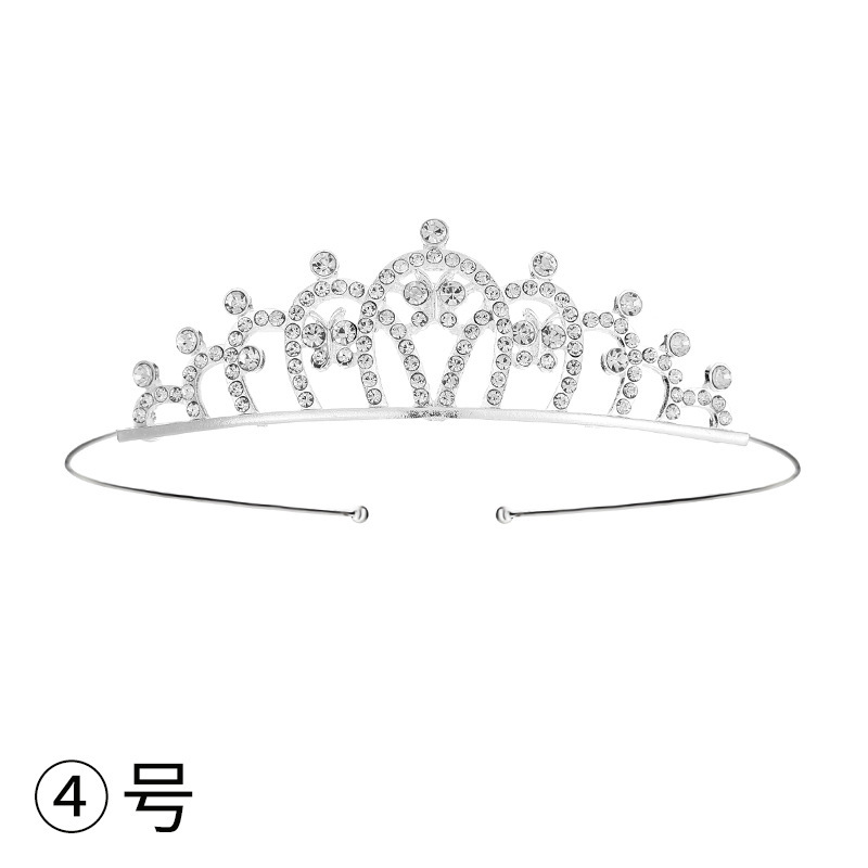 Diadema con Corona de Princesa Infantil de Metal Galvanizado para Cumpleaños y Fiestas image 11