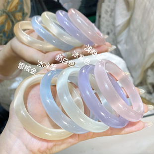 Manufacturer Wholesale High Ice White Moonlight Cat's Eye Stone Bracelet High-End Fashion Women's Bracelet Douyin Electric Fashion Delivery
