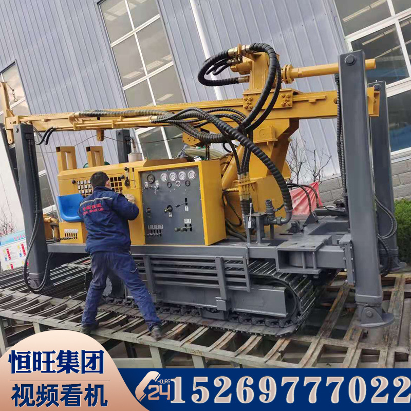 200米高支腿履带气动打井机履带式气动钻机深井履带气动钻井机