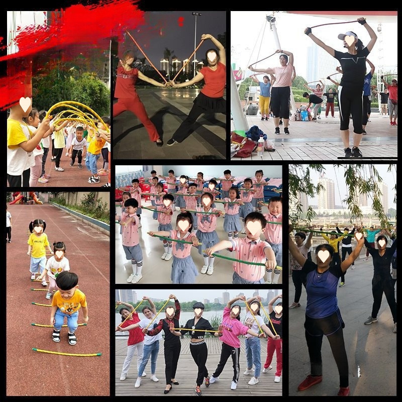 广场舞小绳幼儿园锻炼体操感统儿童小短绳绳户外健身绳跳操|undefined