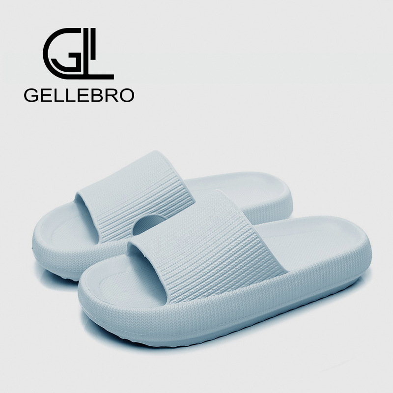 Bathroom slippers for Women summer couple home indoor slippers rubber and plastic EVA thick bottom slip-on slippers for men wholesale
