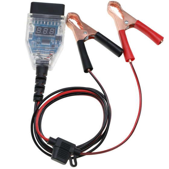 Digital display OBD continuous power-on battery replacement tool computer power-off memory replacement battery leakage detection tool