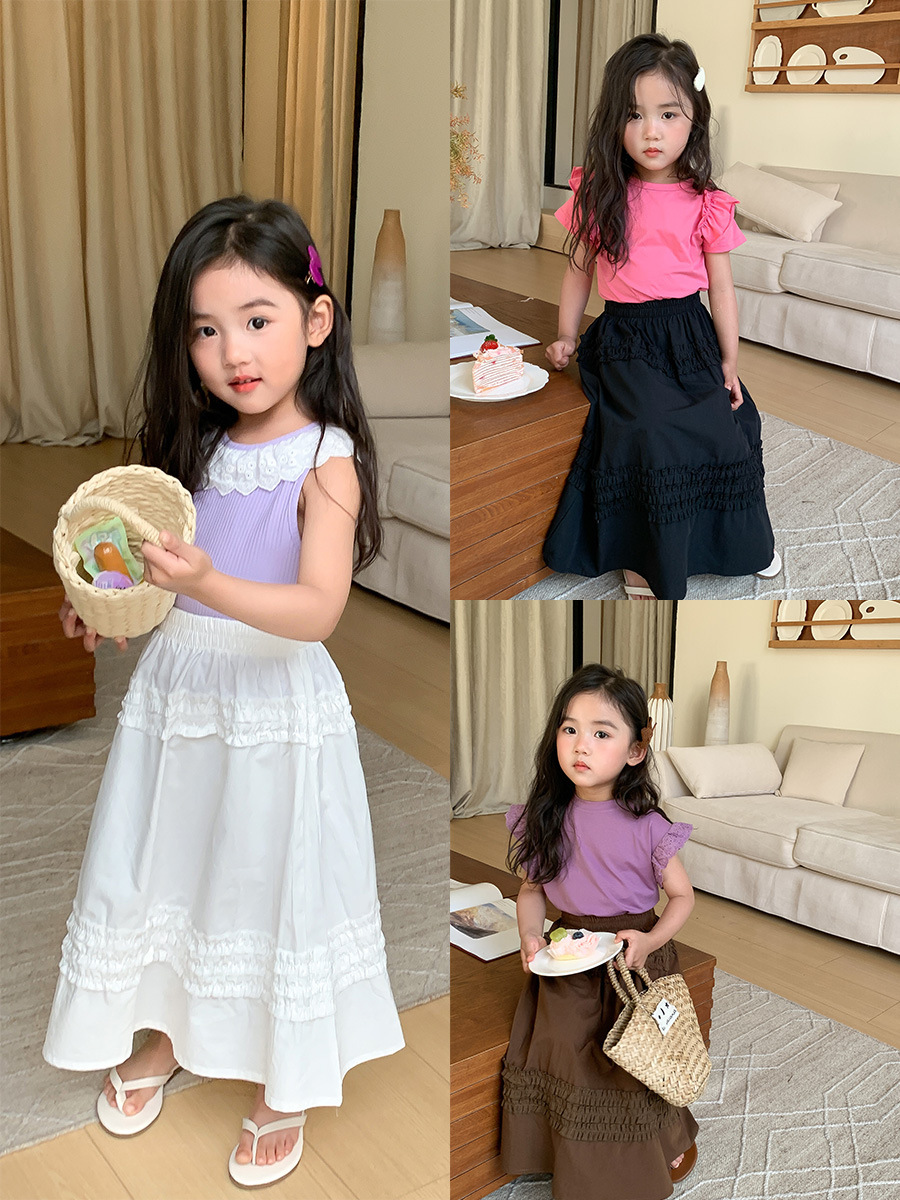 Retro summer fashionable children's skirt