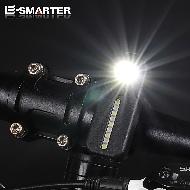 Luz de advertencia de seguridad portátil recargable con clip de pluma Luz trasera láser de bicicleta de montaña