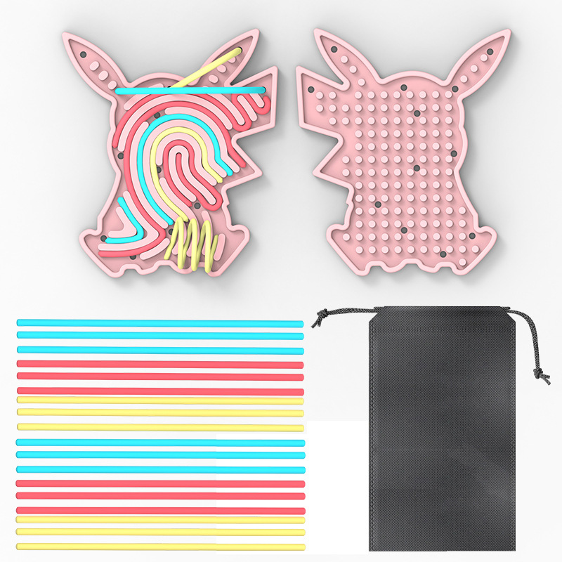 Transfronterizos Hot Vending Junta de actividad sensorial Junta de actividad de silicona en forma de conejo