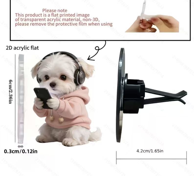 Comercio exterior transfronterizo suéter gatito productos acabados ventilador clips decoración de automóviles perfume adorable acrílico decoración impermeable image 87