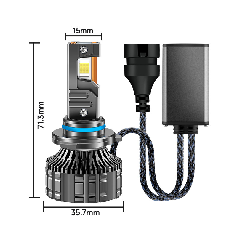 SENROBO tres tubos de cobre de alta potencia 190W actualización de faro de automóvil H1H7H4H11 9005