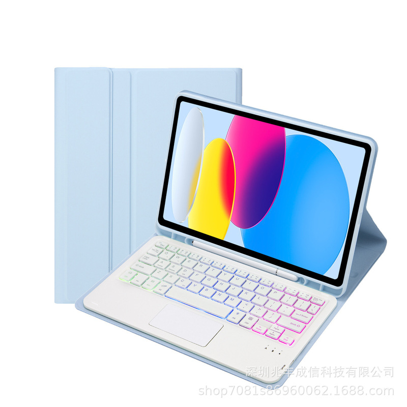 适用三星GalaxyTabA9Plus蓝牙键盘保护套RGB背光键盘笔槽SM-X210|undefined
