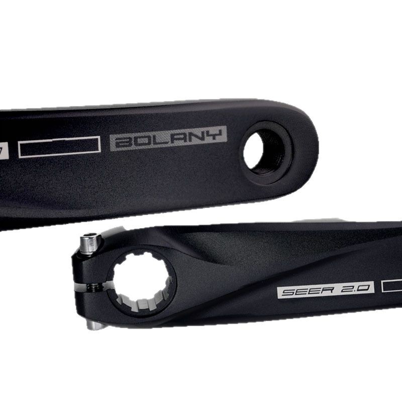 Bolany bicicleta de montaña manivela de aleación de aluminio hueco integrado positivo y negativo Placa de diente 36T 38T bicicleta doble diente placa