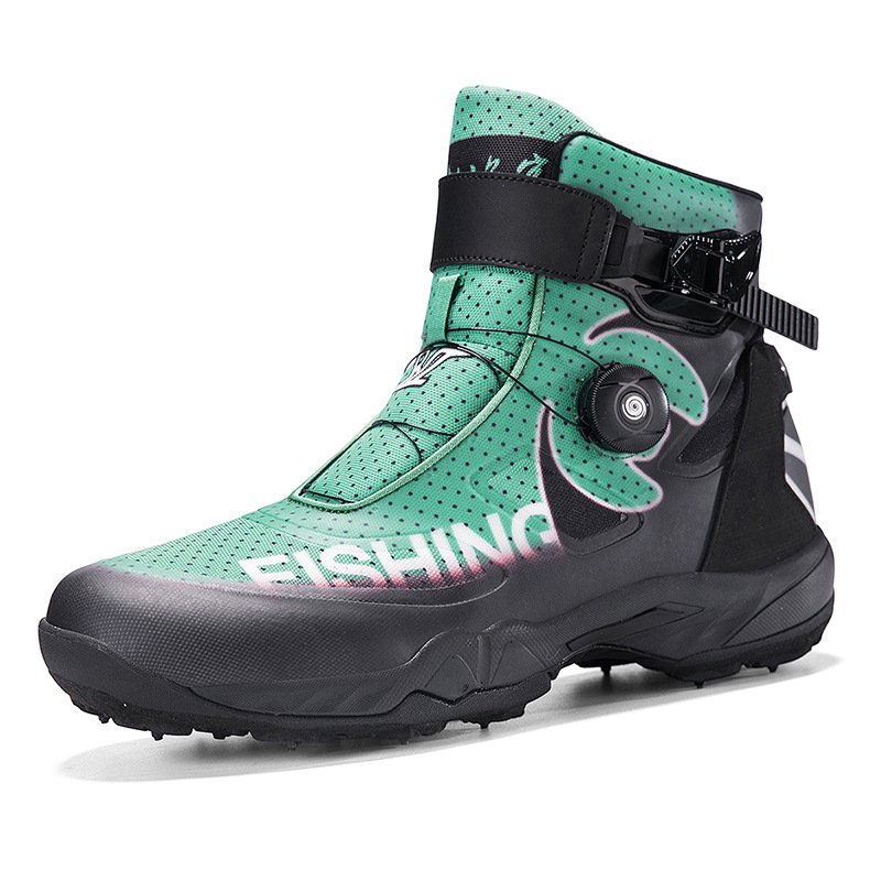 Jd-0002 Factory Direct Sales Water-Resistant High-Top Fishing Shoes with One-Piece Drop Shipping