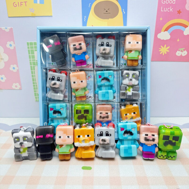 24-Piece Set of My Squeeze World Stress Relief Toys, Popular Children's Toys, Squeeze Toys for Stalls