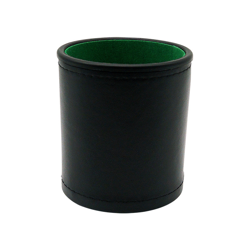 Cuero negro Terciopelo verde