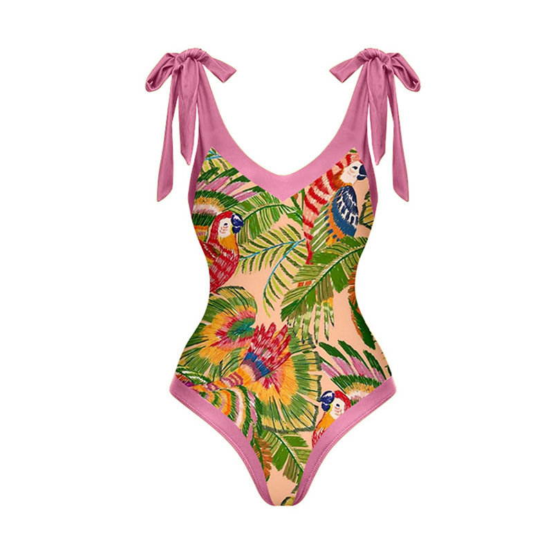 Women's Casual Bird Polyester One Pieces display picture 2