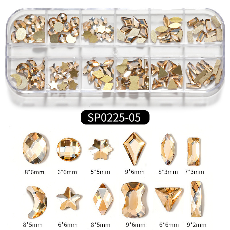 5 # strip caja especial en forma de diamante (Champagne)