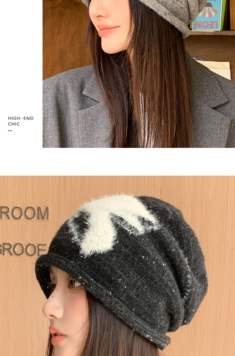 Berretto in lana stile coreano per donna cappello invernale_voghion.com