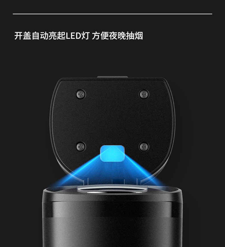 Suitable for Mercedes-Benz Car Ashtray with Cover A-Class C-Class S-Class E-Class Glc Gla Car Interior Decoration Supplies Glb