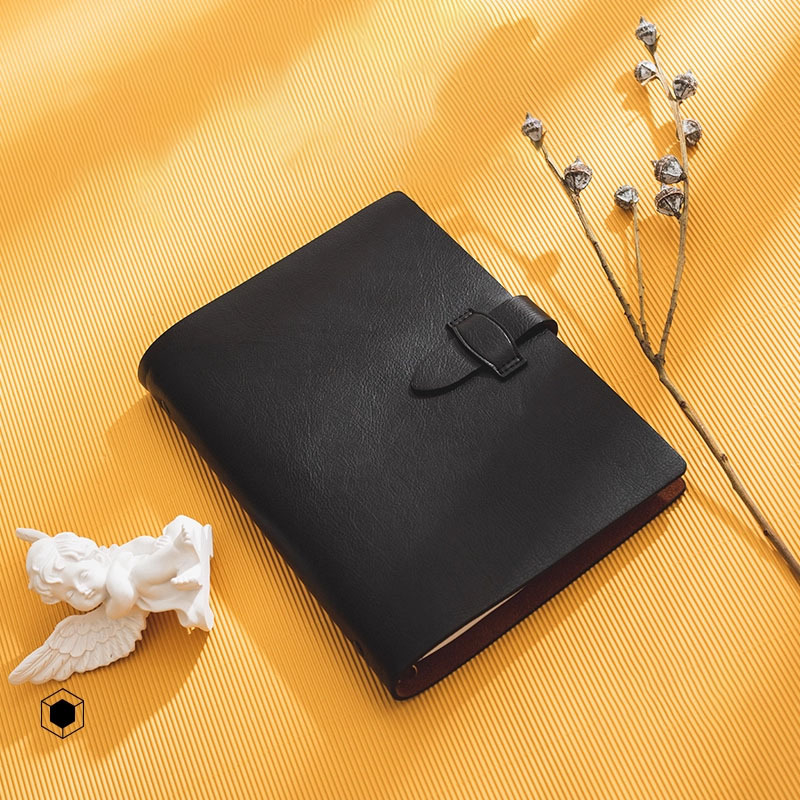 Cuaderno personalizado simple retro de dos capas hebilla de cuaderno de cuaderno de folga desmontable cuaderno de folga