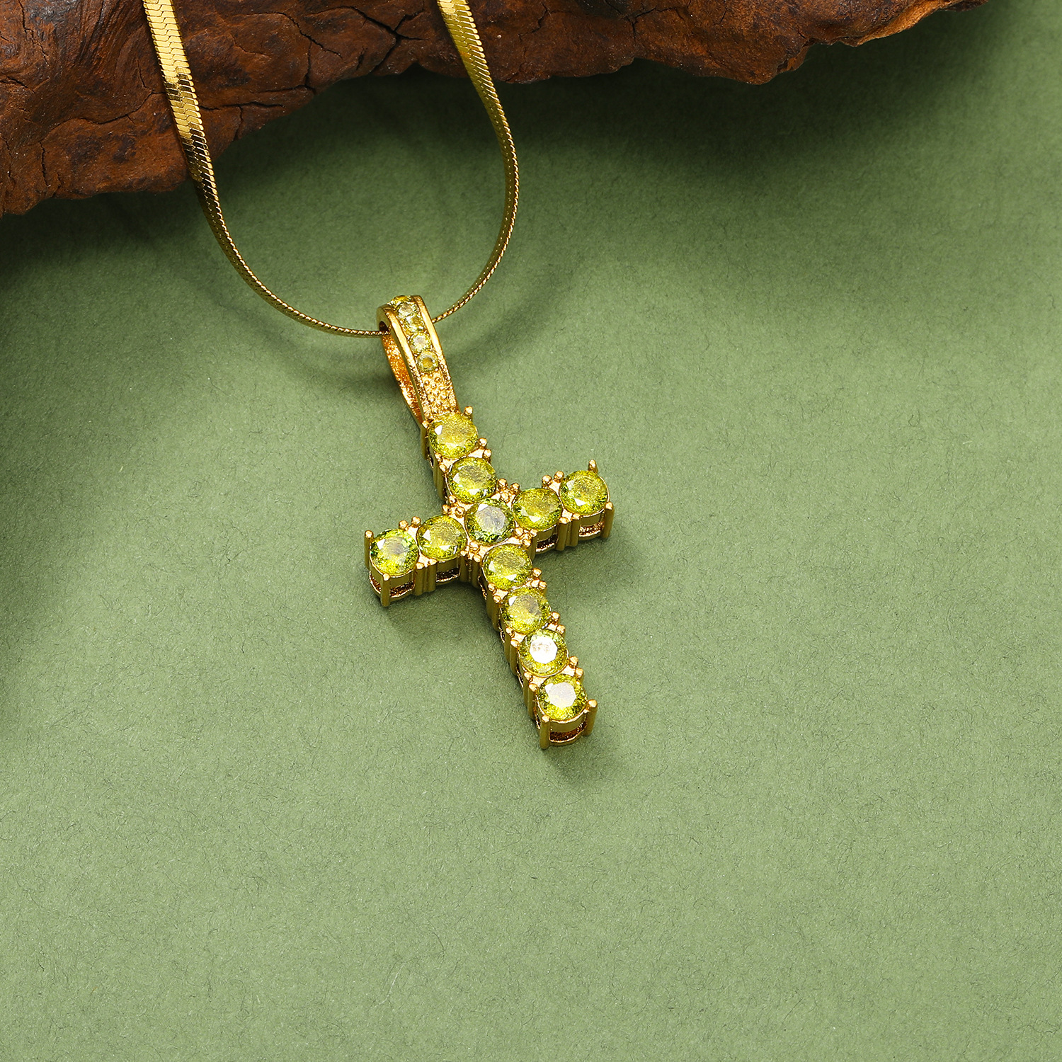 14g Weight Real Gold Plated Plating Material Rhinestones Inlay Material Pendant Necklace Classification 1 Piece Quantity Casual, Daily Occasion 304 Stainless Steel Material Cross Pattern Women's Gender Vintage Style Style Waterproof Non Tarnish, Plating, Inlay Craft Real Gold Plated Cross 304 Stainless Steel Vintage Style Waterproof Non Tarnish Pendant Necklace 14