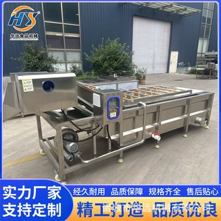 定制 地瓜干气泡清洗机 果蔬清洗流水线   蔬菜加工清洗设备