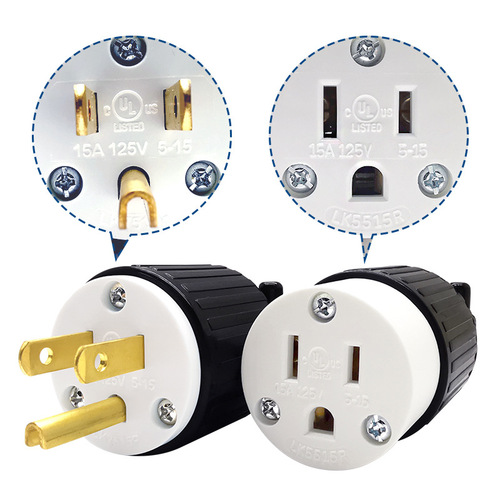 American standard power plug 15A 20A US-style connector Y-type H-type industrial equipment plug Taiwan USA Canada