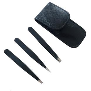 The New Factory Direct Supply of Three-piece Eyebrow Trimming Set with Oblique Mouth, Flat Mouth, Pointed Mouth, Eyebrow Tweezers, Eyebrow Razors, Beauty Hair Plucking Tools Wholesale