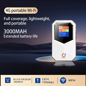 OLAX ЖК-экран MT85, точка доступа 150 Мбит/с, 3000 мАч, Wi-Fi-маршрутизатор, 4G-модем