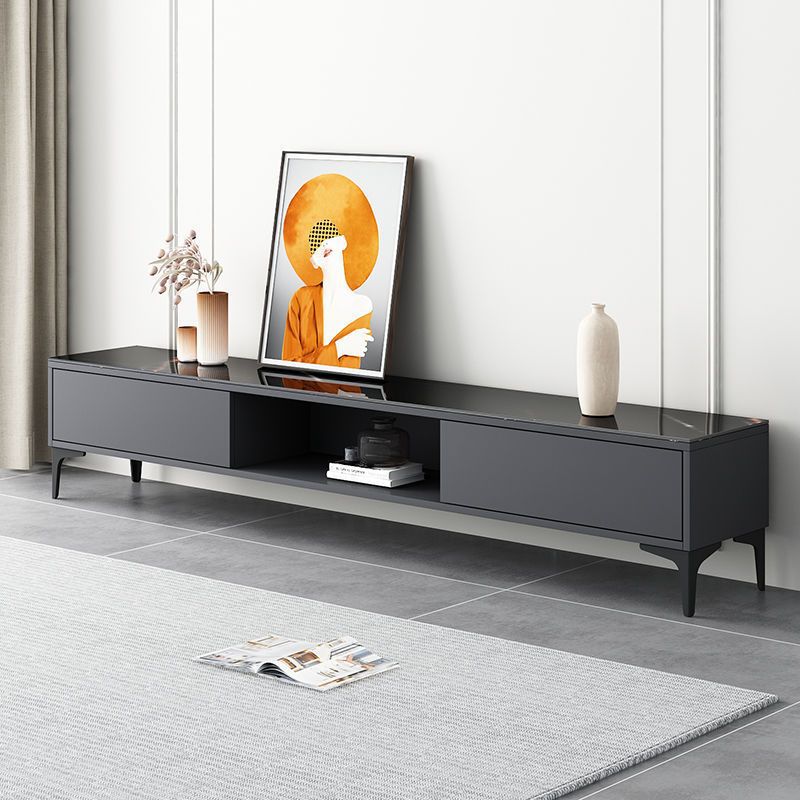 Tv Cabinet Light Luxury High-End Home Rental Floor Cabinet Coffee Table Simple Nordic Style Small Apartment Tv Cabinet