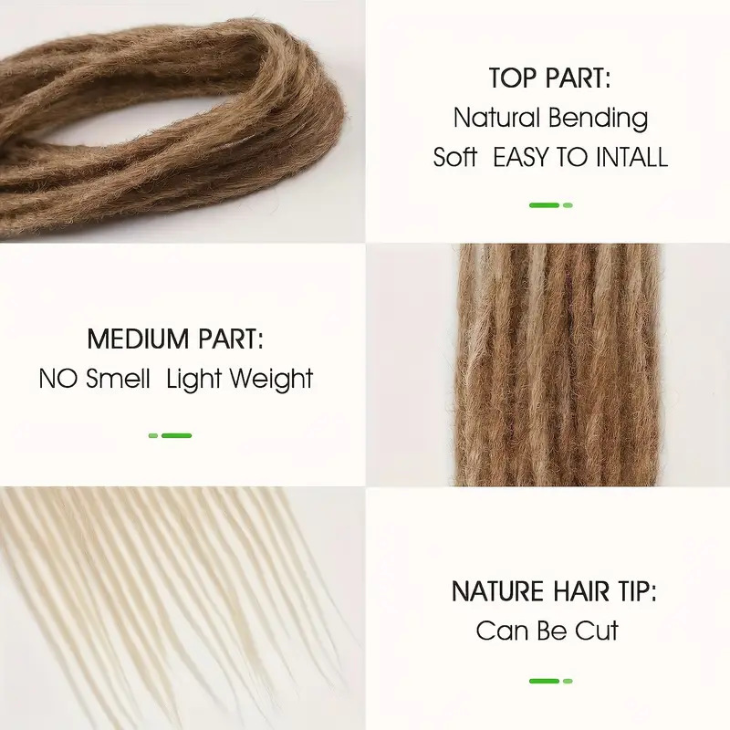 Temu/shein venta caliente fibra química ganchillo pelo dreadlock double trenza sucia doble cola trenza sucia peluca