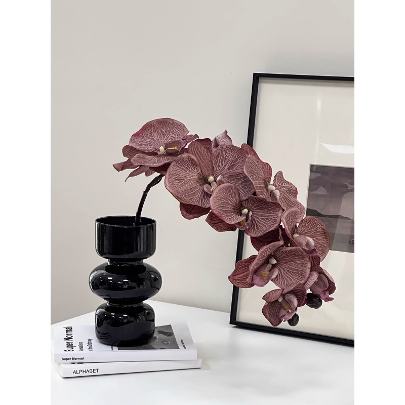 Orquídeas biónicas flores falsas flores decoración floral de lujo ligera flor flor floral floral arreglos floral decoración de la sala de estar ramo de flores