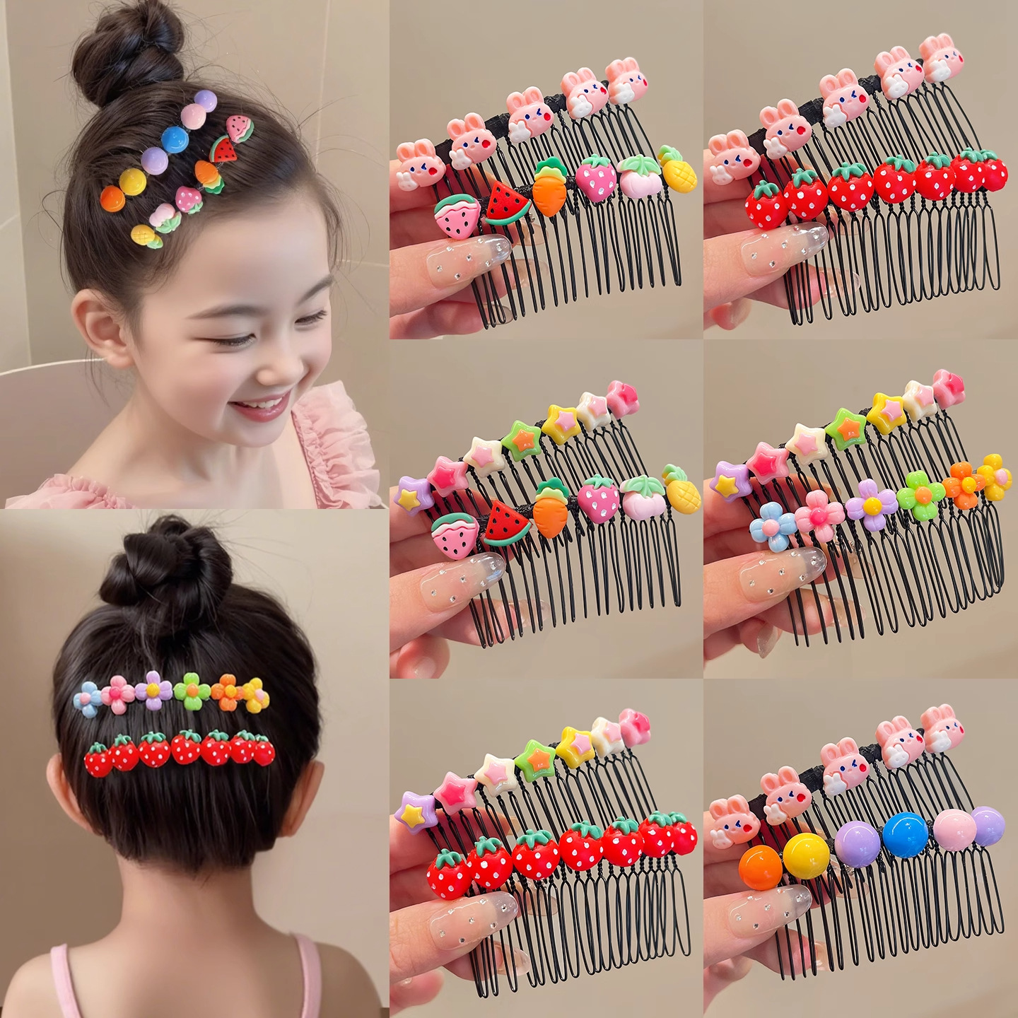 Arteto de acabado de cabello roto de niña