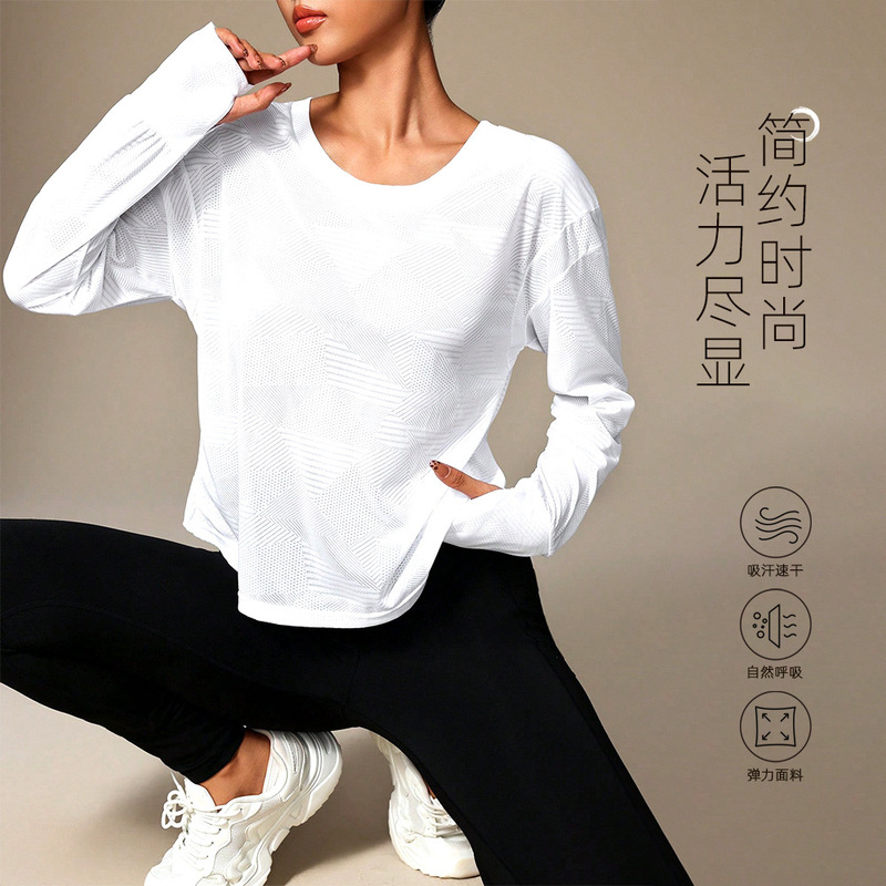 欧美新款高弹露背瑜伽运动上衣跑步圆领宽松运动背心透气健身上衣|undefined