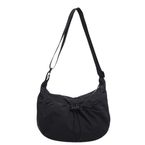 Pleated bags for women 2024 new fashionable casual shoulder bag large capacity crossbody bag class commuting bag