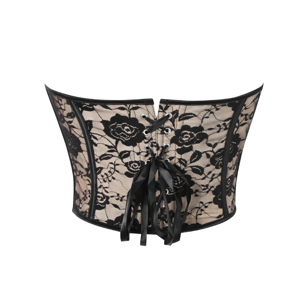 Europa y los Estados Unidos sexy tela de malla de belleza damas cintura cintura revestimiento pecho plástico retro suministro transfronterizo